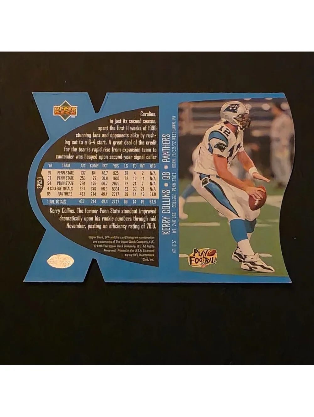 1997 SPx - Kerry Collins #SPX20